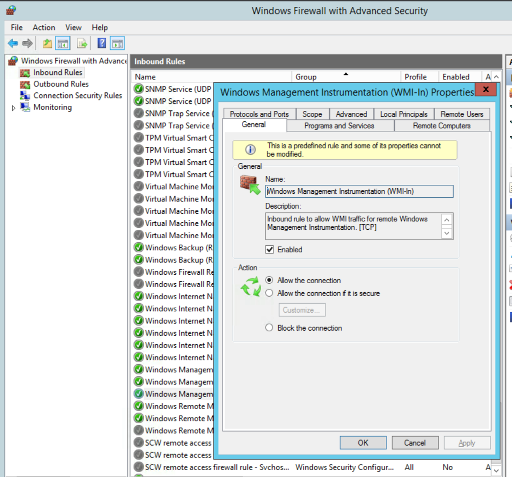 WMI-In Rule